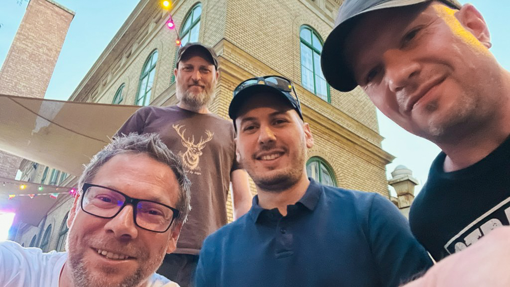 Designers of Adamsynths™ Warthog – Adam, Tibi, Barna, Viktor